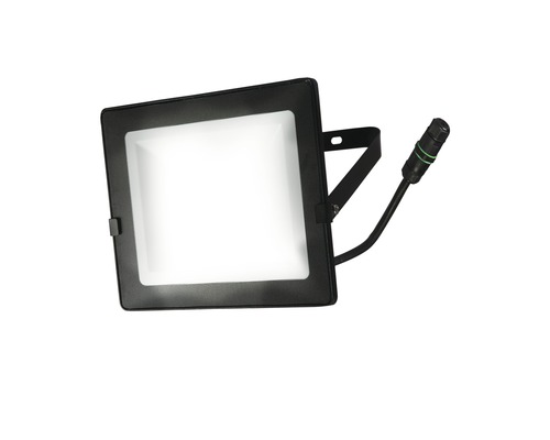 Schwarzer LED Strahler mit Anschlusskabel