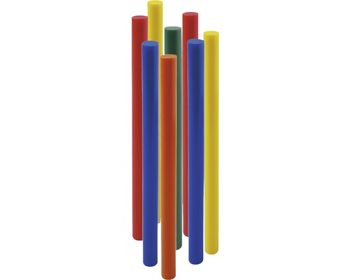 Mehrfarbiges Set aus zylinderförmigen Spielzeugstäben