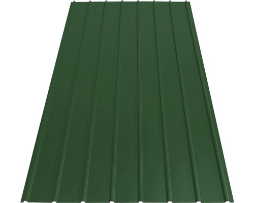 Tôle trapézoïdale PRECIT H12 vert mousse RAL 6005 1500 x 910 x 0,4 mm