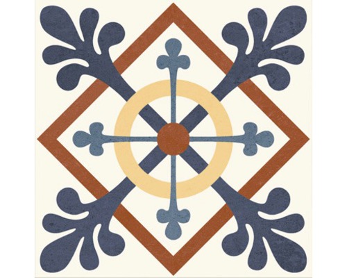 Dekorfliese mit geometrischem Muster