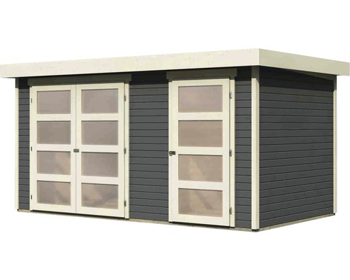 Gartenhaus mit Doppeltür und Einzeltür