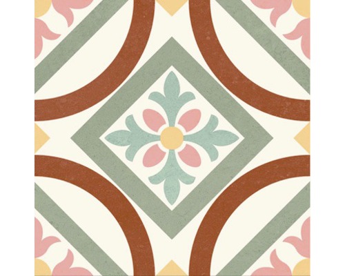 Dekorative Fliese mit floralem Muster für Wand- und Bodenbeläge