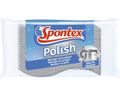 Spontex Polish nettoyage d'acier inoxydable Tampon à récurer Spontex Polish pour acier inoxydable