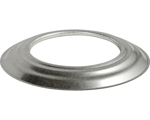 Rosace murale pour conduit de poêle Bertrams Ø 130 mm aluminié à chaud argenté Rosace en métal
