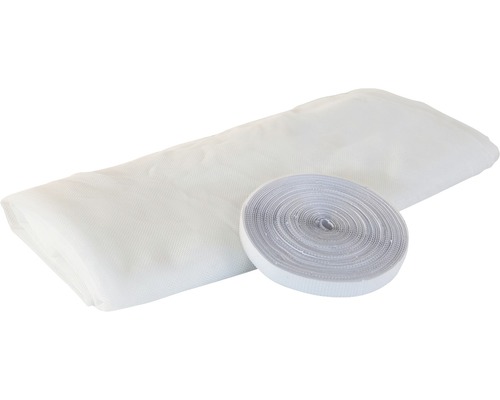 Moustiquaire avec bande auto-agrippante