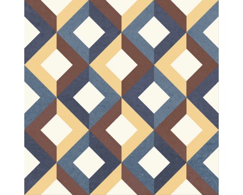 Dekorative Fliese mit geometrischem Rautenmuster