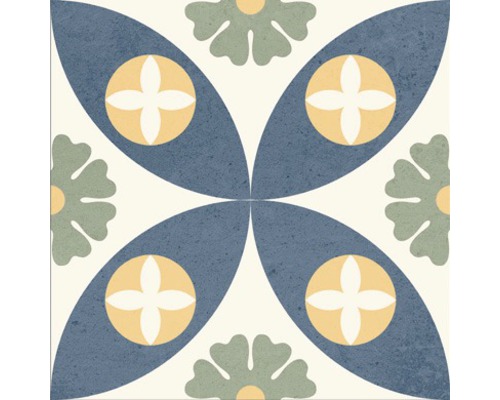Dekorative Fliese mit floralem Muster für Wand und Boden