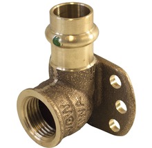Pressfitting Winkel mit Befestigungsflansch und Innengewinde