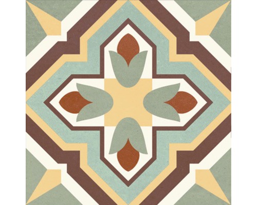 Dekorative Fliese mit geometrischem Muster