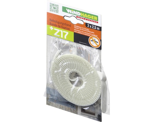 Bande de fixation pour moustiquaire Windhager transparent 2,5 m 2 pièces-0