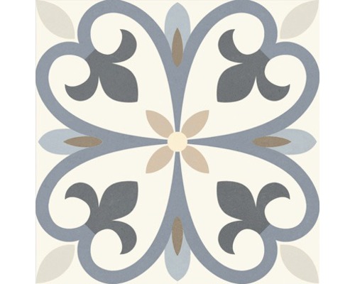 Dekorative Fliese mit floralem Muster