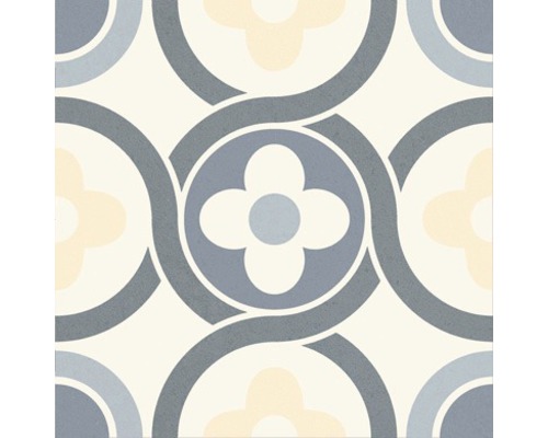 Fliesenmuster mit floralem Design für Wand und Boden