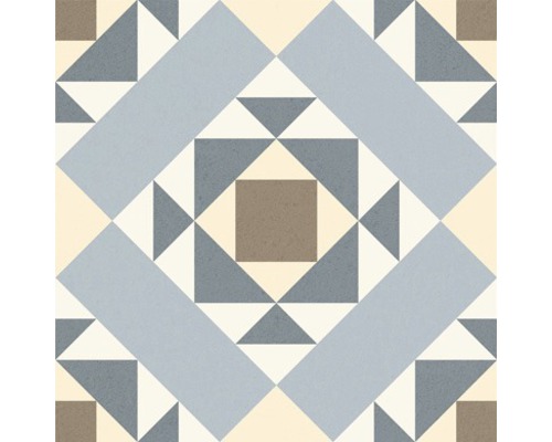 Dekorative Bodenfliese mit geometrischem Muster