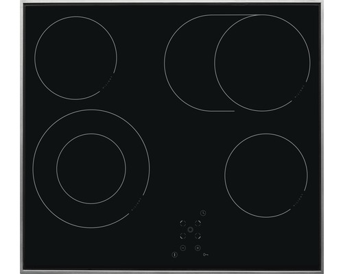 Plaque de cuisson vitrocéramique avec cadre Amica 60 x 50,5 cm 4 zones de cuisson KMC 742 600 E-0