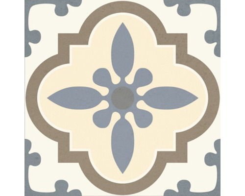 Fliese mit floralem Muster