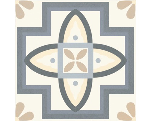 Dekorative Bodenfliese mit geometrischem Muster