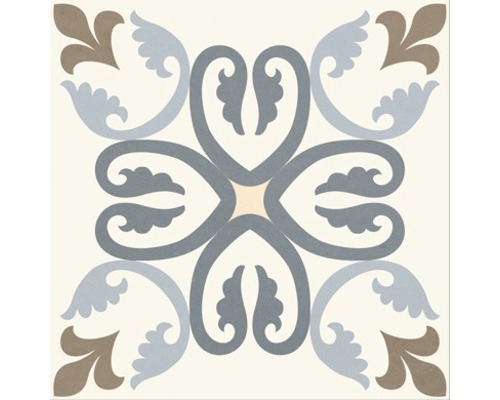 Dekorfliese mit floralem Muster für Wand und Boden