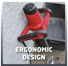 Mélangeur au design ergonomique pour mélanger les matériaux
