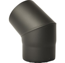 Conduit de poêle coudé 45° Ø 120 mm senotherm vernis noir métallisé-thumb-0