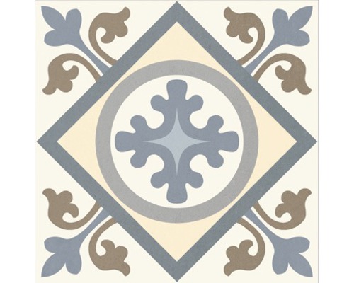 Dekorative Bodenfliese mit geometrischem Muster