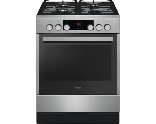 Cuisinière Amica avec plaque de cuisson à gaz SHEG 914 121 W volume utile 65 l lxhxp 600 x 850 x 600 mm