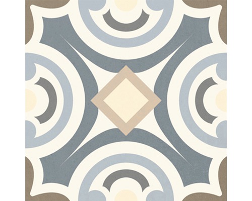 Dekorfliese mit geometrischem Muster