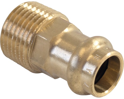 Raccord à compression Viega Sanpress avec contour SC pièce de recouvrement 22mmx1/2" filetage extérieur 297961-0