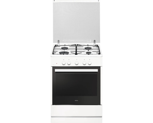 Cuisinière Amica avec plaque de cuisson à gaz SHGG 910 100 W volume utile 58 l lxhxp 600 x 850 x 600 mm