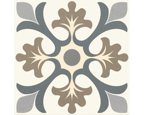 Fliese mit floralem Muster