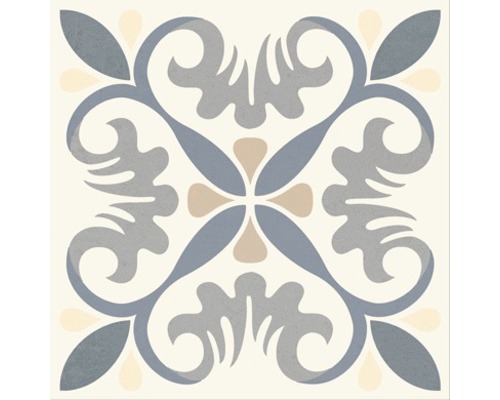 Dekorative Fliese mit floralem Muster