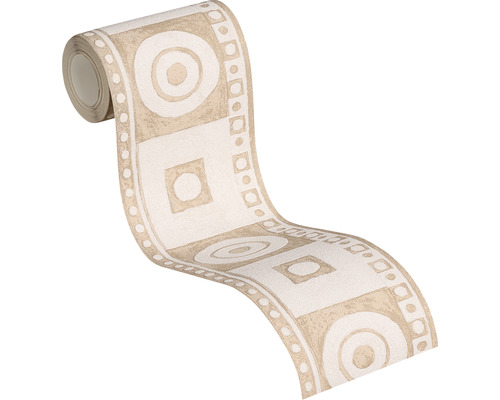 Tapetenbordüre mit geometrischem Muster auf einer Rolle