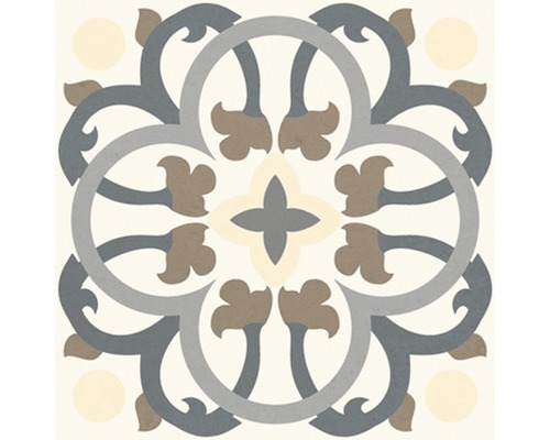 Dekorative Fliese mit floralem Muster