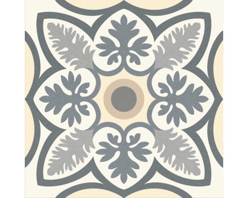 Dekorative Bodenfliese mit Ornamentmuster