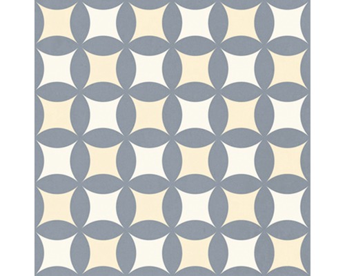 Fliesenmuster mit Quadraten und Kreisen