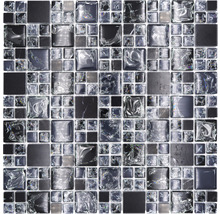 Mosaikfliese aus Glas und Stein