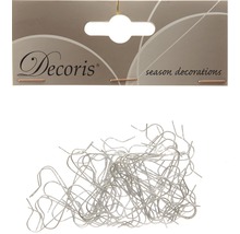 Lot de crochets argentés pour boules de Noël