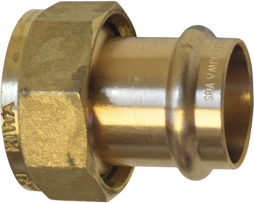Viega Sanpress Pressfitting mit SC-Contur Verschraubung flachdichtend mit Überwurfmutter 28 mm x 1 1/4" 265700 Viega Sanpress Pressfitting mit SC-Contur Verschraubung flachdichtend mit Überwurfmutter 28 mm x 1 1/4" 265700