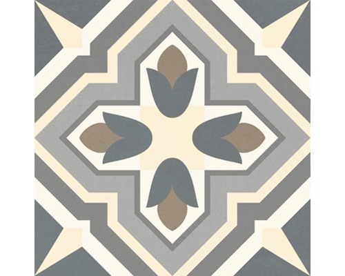 Fliese mit floralem Muster