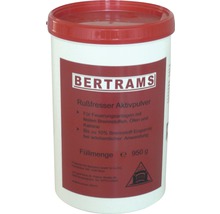 Bertrams Rußfresser Aktivpulver in einem Eimer zur Reinigung von Feuerungsanlagen, Öfen und Kaminen