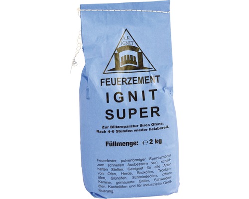 Feuerzement Super Bertrams 2 kg Feuerzement im 2 kg Sack zur Ofenreparatur