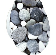Abattant WC Stone Duroplast Stone gris clair avec frein de chute-thumb-0