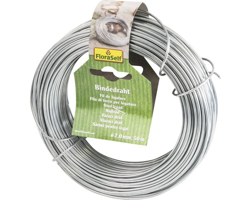 FloraSelf Bindedraht, Drahtstärke 2,0 mm, 50 Meter