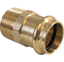 Messing-Pressfitting mit Außengewinde