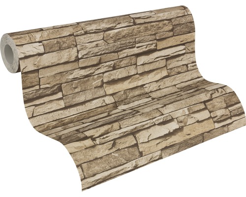 Rouleau de papier peint avec motif de pierres