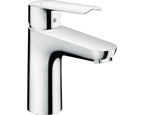 Robinet de lavabo hansgrohe LOGIS E 100 avec tige de traction chrome 71161000 Robinet de lavabo en métal pour la salle de bains