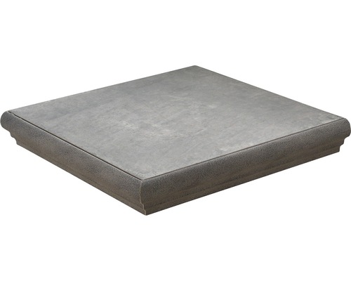 Marche d'escalier angle Rustic gris 33.15x33.15 cm