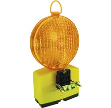 Lampe de signalisation jaune avec fixation