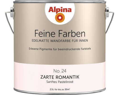 Peinture murale Alpina Feine Farben sans conservateur Romantisme délicat 2,5 l