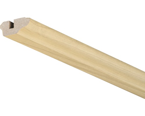 Moulure de plafond Shortline bouleau 2600 x 36 x 17 mm Baguette en bois avec rainure