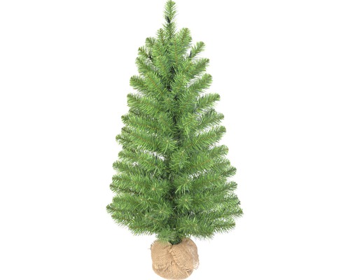 Sapin de Noël artificiel en toile de jute H 90 Ø 48 cm